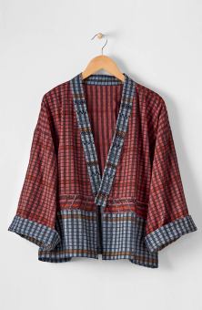 Sikkim Unstructured Boxy Jacket - Sumac/Multi