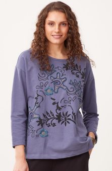 Nagda Organic Sweatshirt - Periwinkle