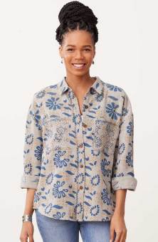 Ranjitha Shirt - Oat/Multi