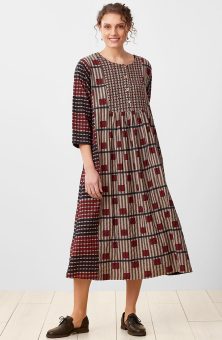 Zamania Dress - Oat/Multi