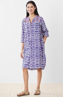 Parineet Long-Sleeve Shirt/Dress - Mystic purple