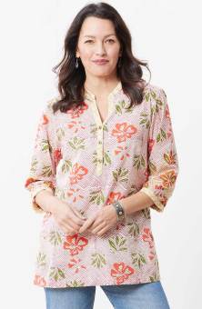 Kushali Organic Tunic - Strawberry/Multi