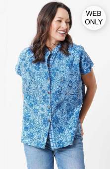 Pranay Organic Shirt - Sky blue