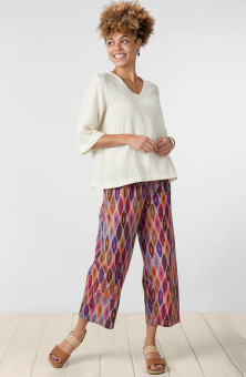 Kesari Pull-On Cargo Crop Pant - Multi