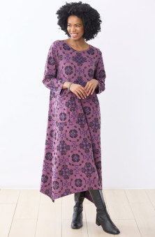 Jasmita Organic Cotton Jersey Maxi Dress - Plum