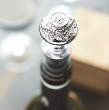 Monogrammed Wine Stopper