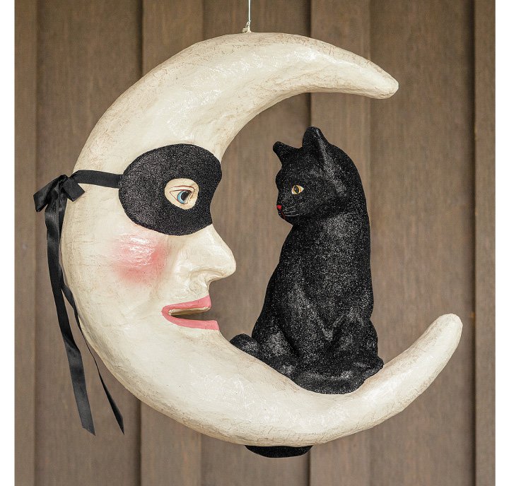 Chat Noir Hanging Moon