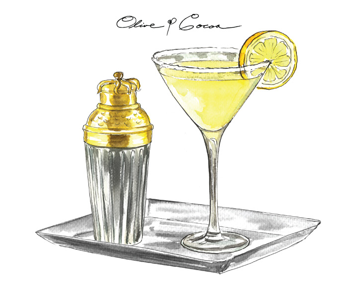 Lemon Drop Martini: Olive & Cocoa