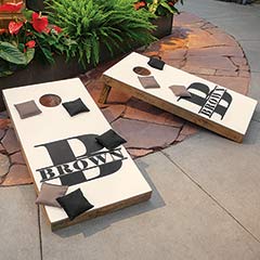 Product Image of Monogrammed Cornhole Set