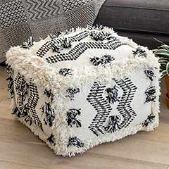 Product Image of Aztec Fringed Pouf