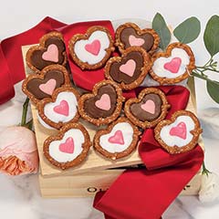 Product Image of Chocolate Heart Pretzels