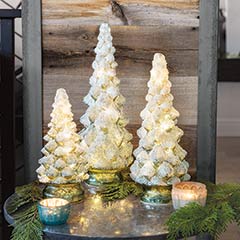 Product Image of Frosted Glass Lit Trees