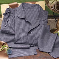 Product Image of Men's Navy Gingham Pajamas