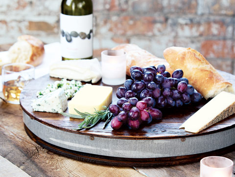 RECLAIMED WINE BARREL LAZY SUSAN