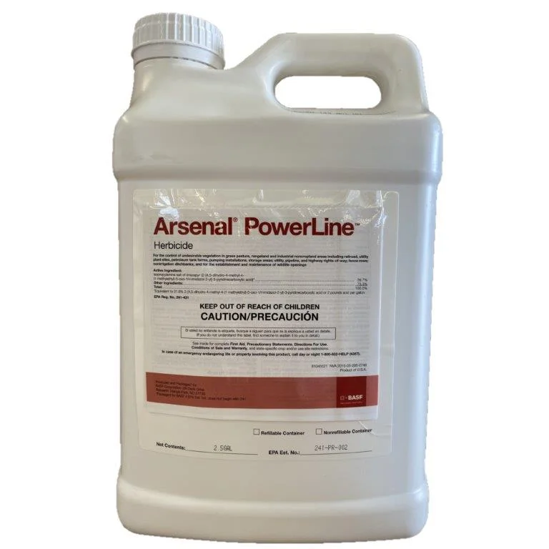 Arsenal Powerline Herbicide. 2.5 Gallon (26.7% Iso.Salt of Imazapyr)