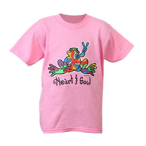 Product Image of Peace Frogs Heart and Soul Short Sleeve Kids T-Shirt