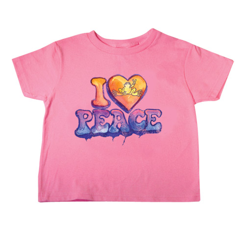 Product Image of I Heart Peace Frogs Toddler Short Sleeve T-Shirt