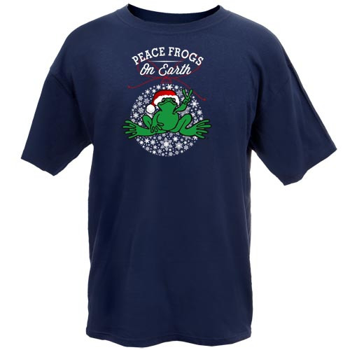 Product Image of Peace Frogs Adult Peace Frogs on Earth Short Sleeve T-Shirt