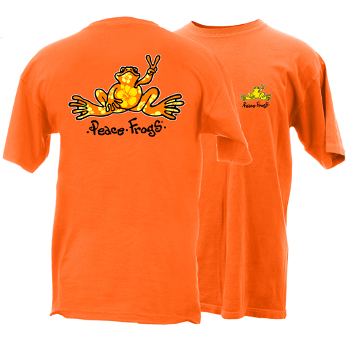 Product Image of Peace Frogs Hibiscus Frog Short Sleeve T-Shirt