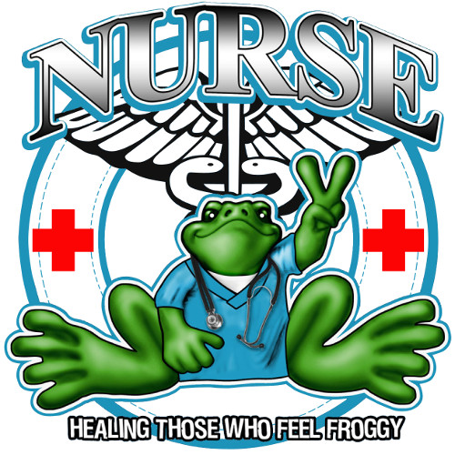 Product Image of Peace Frogs Nurse Frog Sticker