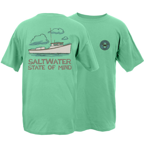 Product Image of Chesapeake Tides Saltwater State of Mind Garment Dye Short Sleeve T-Shirt