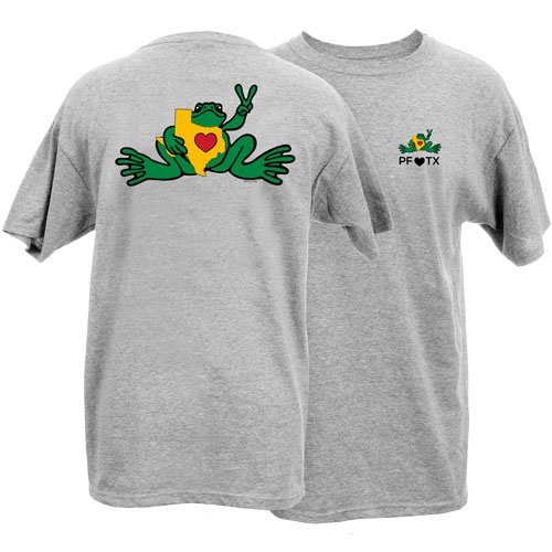 Product Image of Peace Frogs Adult Love Texas Frog Short Sleeve T-Shirt