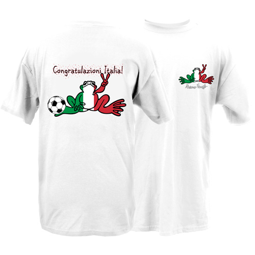 Product Image of Peace Frogs Congrats Italy Frog Short Sleeve T-Shirt