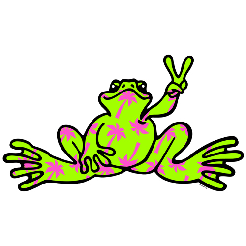 Product Image of Peace Frogs Palm Tree Fill Sticker