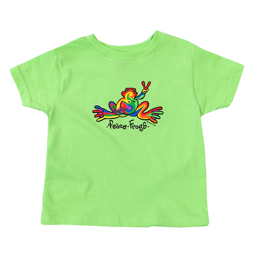 Product Image of Peace Frogs Retro Toddler Short Sleeve T-Shirt