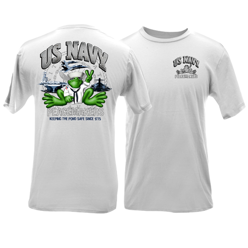 Product Image of Peace Frogs US Navy Short Sleeve Kids T-Shirt