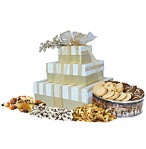 3-Tier Golden Stripe Tower