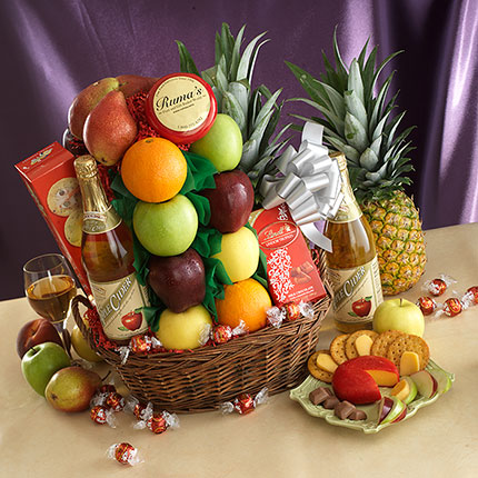 In Your Time of Sorrow Sympathy Fruit & Gourmet Basket