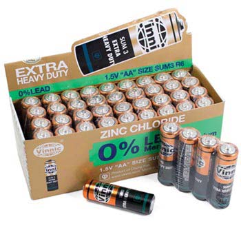 AA Heavy Duty Batteries 40/pk