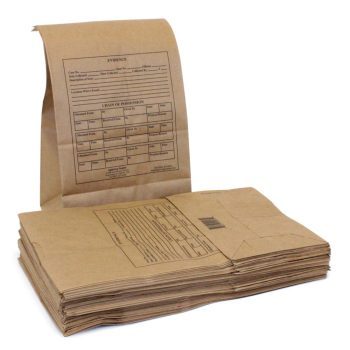 Official Evidence Bags - Official Paper Evidence Bags (50/pk)