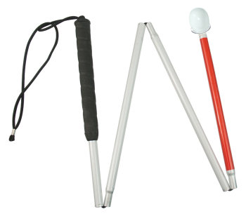 Europa Folding Cane w-Reizen Marshmallow Hook Tip- 40-in.