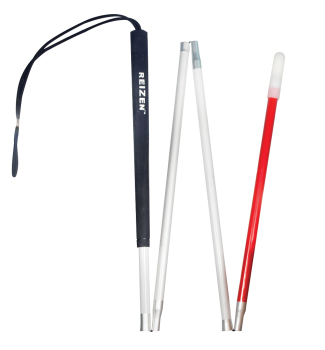 EUROPA Folding Aluminum Cane -4 Section  - 34 inches