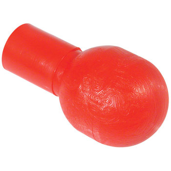 Europa Mushroom Non Rolling Cane Tip - 1-2 inch Red