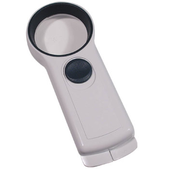 EZOptix 6x 50mm Handheld Illuminated Pocket Magnifier with LED Light