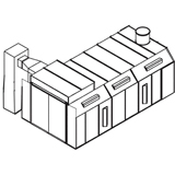 Col-Met Semi-Down Draft Paint Booth with Air Make-Up Cure Cycle