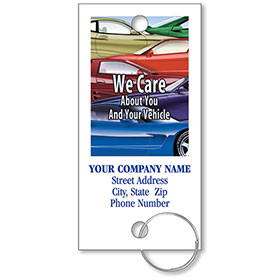 Personalized Full-Color Key Tags - Colorful Cars