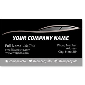 Designer Automotive Business Cards - Sleek Profile