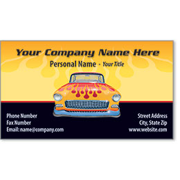 Designer Automotive Business Cards - Tri Five inferno