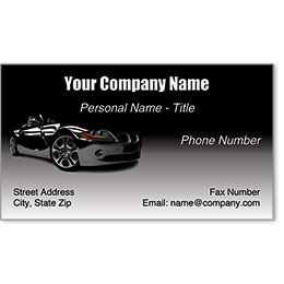 Designer Automotive Business Cards - Midnight Reflection