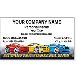 Designer Automotive Business Cards - Modern Muscle