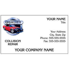 Full-Color Auto Repair Business Cards - Circle of Quality