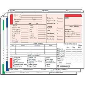 Heavy-Weight Color-Coded Repair Order Jackets - Version 2