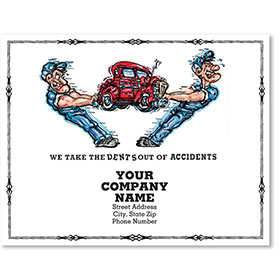 Personalized Full-Color Paper Floor Mats - Dents Out