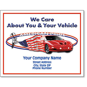 Personalized Full-Color Paper Floor Mats - American Pride II