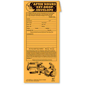 Manila After Hours Key Drop Envelopes Auto Body