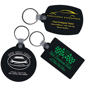 Recycled Tire Key Tags